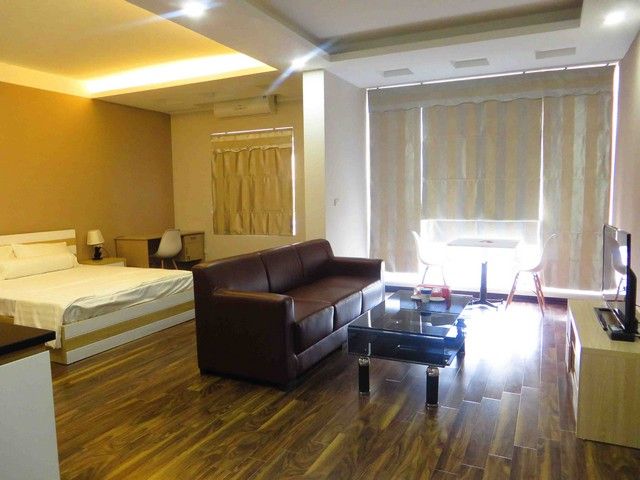 Cho thuê căn hộ dịch vụ tại Đội Cấn, quận Ba Đình, 1 phòng ngủ đủ nội thất hiện đại