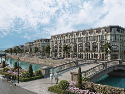 Bán shophouse hướng Đông gần kề sông xây 4 tầng mặt tiền 6m bàn giao ngoài Noble Palace Riverside