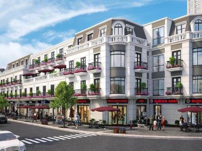 Cần bán shophouse hướng Tây 4 tầng mặt tiền 7m gần vườn hoa The Diamond Park Mê Linh bàn giao CĐT