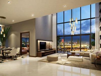 Mua Penthouse hoàn thiện cao cấp, hướng Tây Tứ Trạch cửa sổ kính chạm sàn view đẹp LUMI Prestige