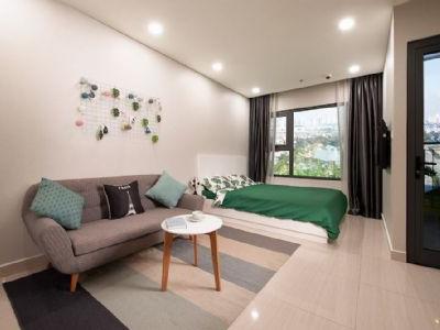 Bán căn hộ Studio Đông Tứ Trạch nội thất cơ bản CĐT view nội khu Vinhomes The Gallery Giảng Võ