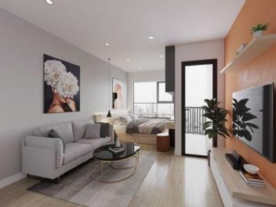 Bán căn hộ 1 phòng ngủ ban công hướng Nam nội thất cơ bản view nội khu Vinhomes Gallery Giảng Võ
