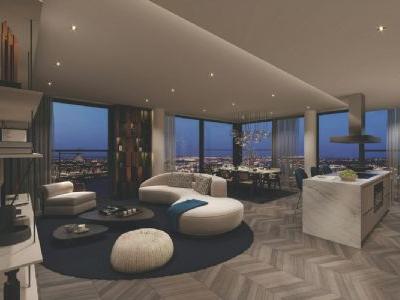 Bán Penthouse Đông Nam mặt kính LowE 2 lớp kịch trần view toàn cảnh đô thị Galia Hanoi Hoàng Mai