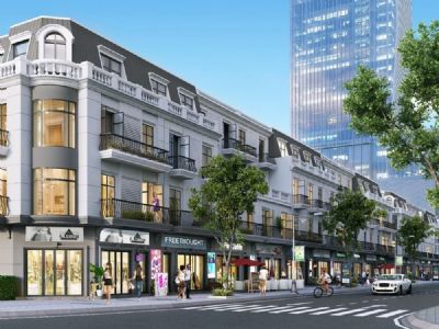 Bán shophouse hướng Đông vừa ở, vừa kinh doanh Mê Linh New City xây 4 tầng mặt tiền 9m