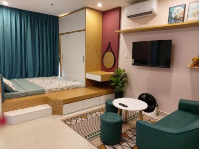 Bán Studio tầng thấp diện tích 35.9m2 ban công hướng Bắc Masteri Grand Avenue Cổ Loa tòa S1 giá VIP