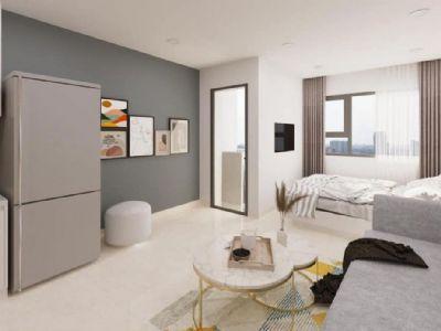 Bán Studio hướng Bắc ban công view khu shop GUM nội thất chuẩn CĐT Vinhomes The Gallery Giảng Võ