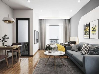 Cần bán căn Studio hướng chính Nam diện tích 34m2 tầng trung view khu GINZA shop Vinhomes Giảng Võ