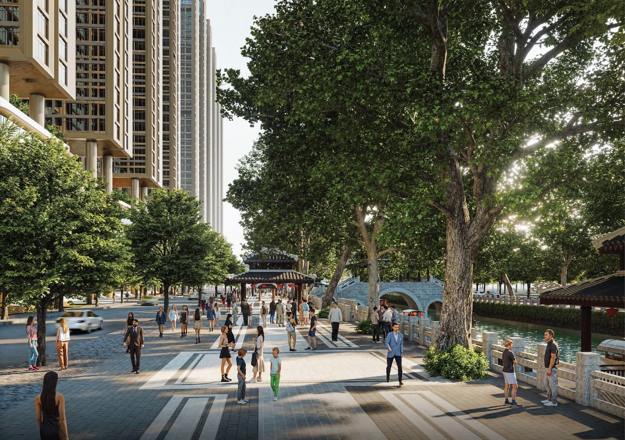 Cho thuê nhà liền kề Sunshine Legend City hướng Đông Nam – Vị trí kết nối, không gian sáng thoáng