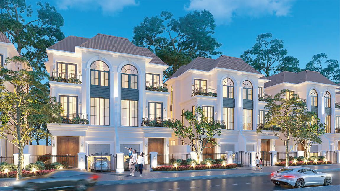 Bán nhà liền kề góc Grand Hyde Park TMS Vĩnh Yên hướng Tây - KD thuận lợi - bàn giao thô 4 tầng