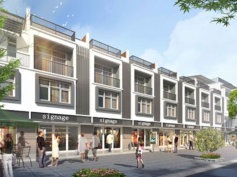 Bán căn góc shophouse Đông Nam diện tích 100m2 x 4 tầng hoàn thiện mặt ngoài - VT đẹp kinh doanh