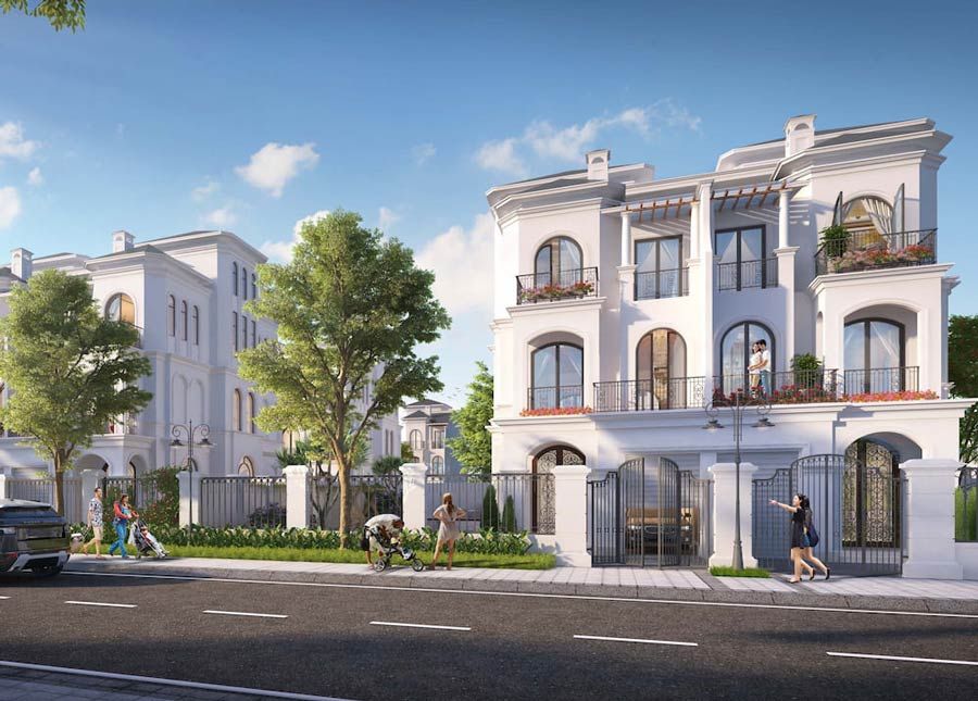 Bán biệt thự song lập hướng Đông hoàn thiện mặt ngoài Vinhomes King Park Bắc Ninh kế công viên