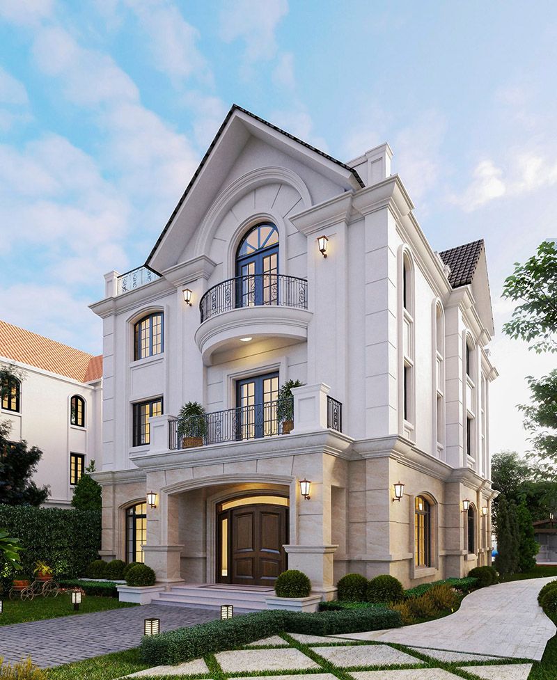 Bán biệt thự song lập hướng Đông bàn giao mặt ngoài 3 tầng 1 tum - MT 6m Vinhomes Liên Hà Đông Anh