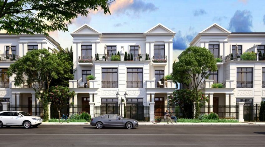 Cho thuê biệt thự song lập - Đầy đủ nội thất có sân vườn rộng Flamingo Forest City Đông Anh