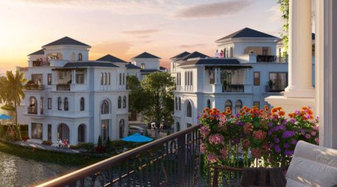 Bán biệt thự đơn lập hướng Đông mặt tiền 10m sân vườn riêng xây 3 tầng 1 tum Vinhomes Olympic Hanoi