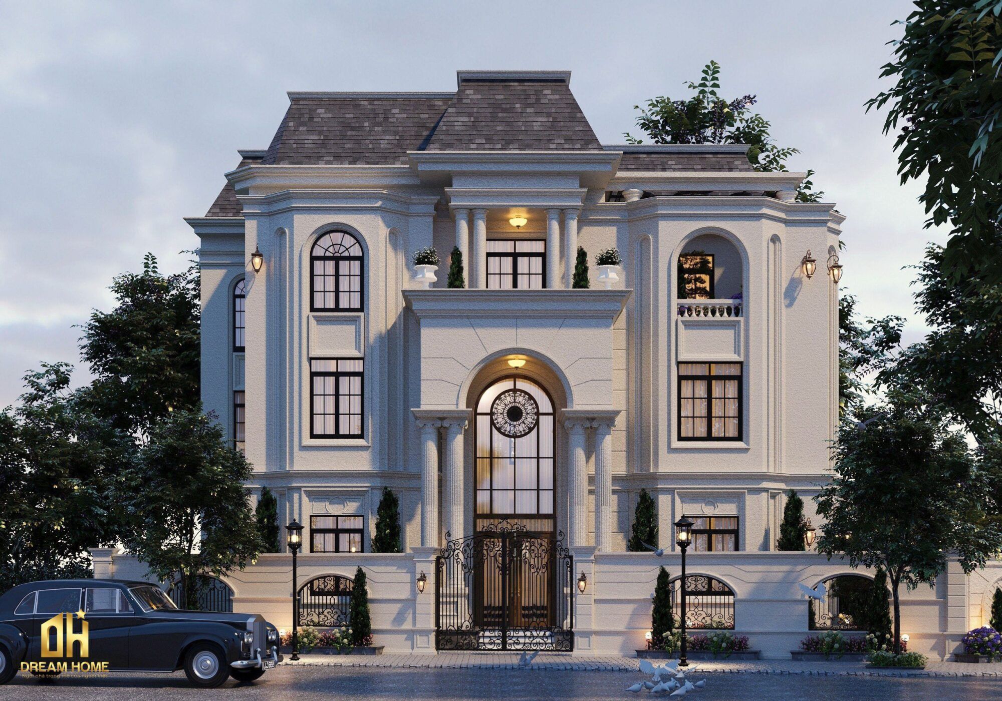 Bán biệt thự Vin Olympic 320m2 hướng Đông Bắc, định hướng gần trục cảnh quan xanh của đại đô thị