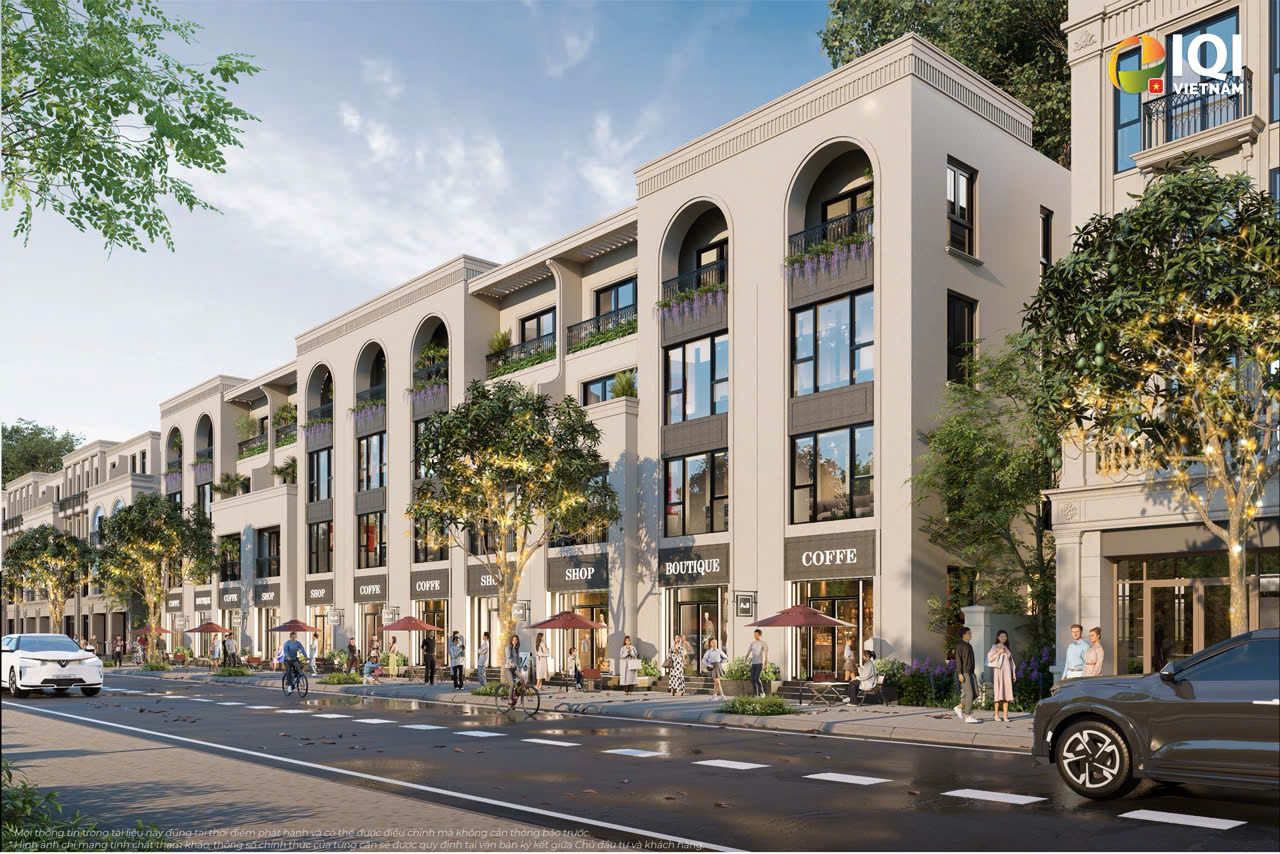 Bán shophouse thương mại Tây Bắc diện tích 80m2 x 4 tầng xây thô trong MIK Green Paradise Cần Giờ