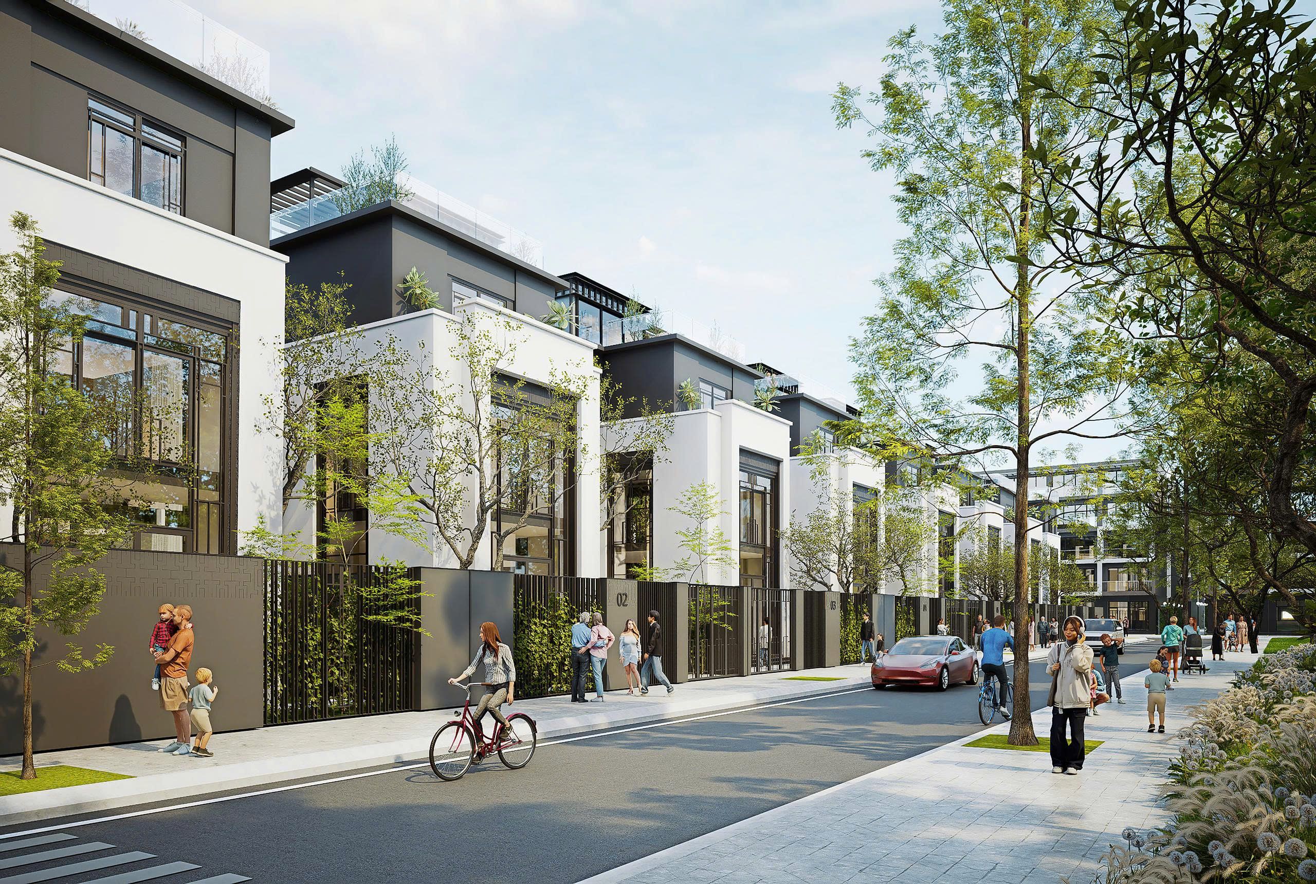 Bán biệt thự hướng Đông Tứ Trạch diện tích 200m2 xây thô mặt trong Hanoi Oriental Gia Lâm