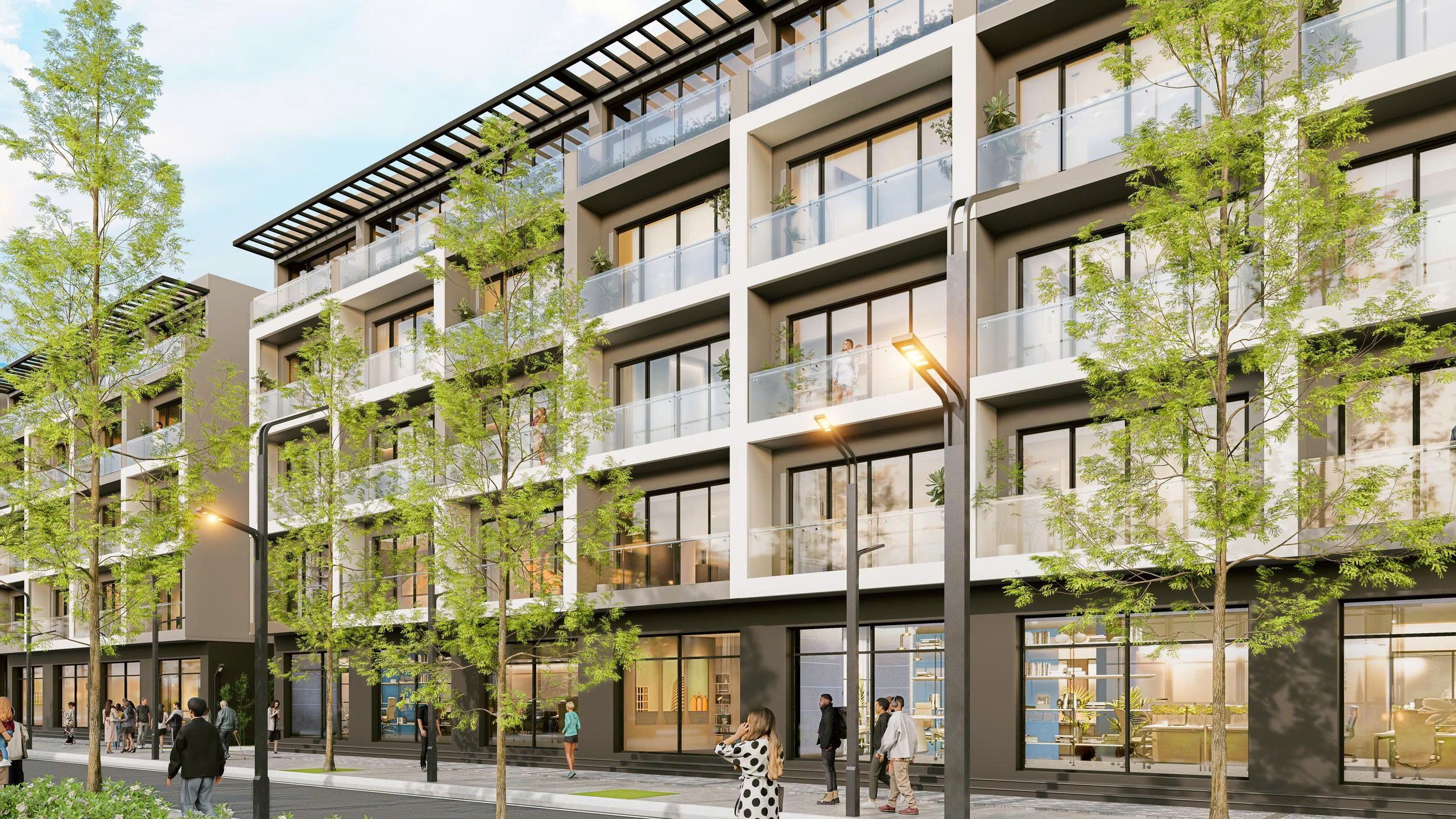 Bán nhà liền kề VT đẹp kinh doanh hướng Tây DT: 80m2/mặt tiền 6m Hanoi Oriental Gia Lâm