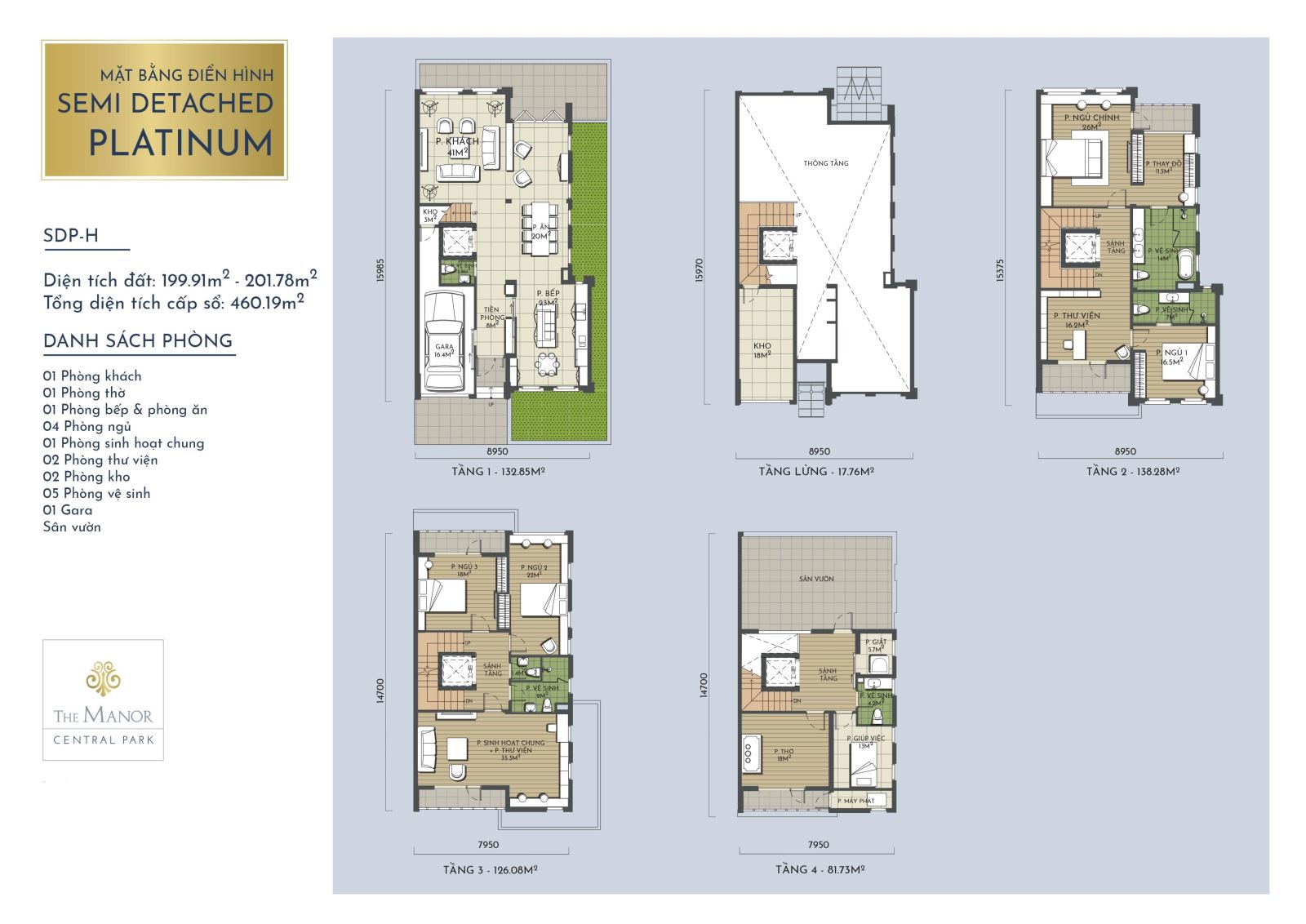 Layout floor of Semi detached Plantinum