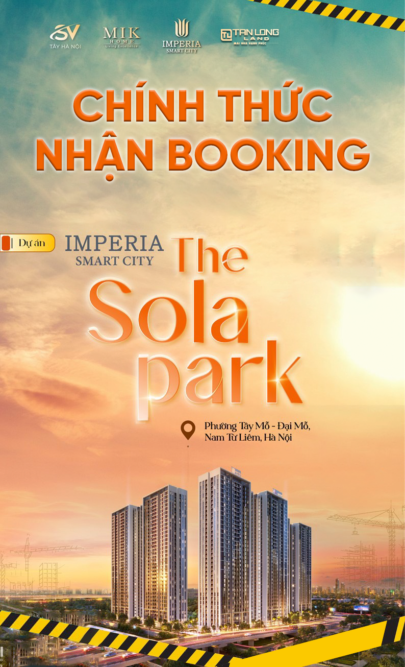 Chính thức nhận booking The Sola Park Imperia Smart City