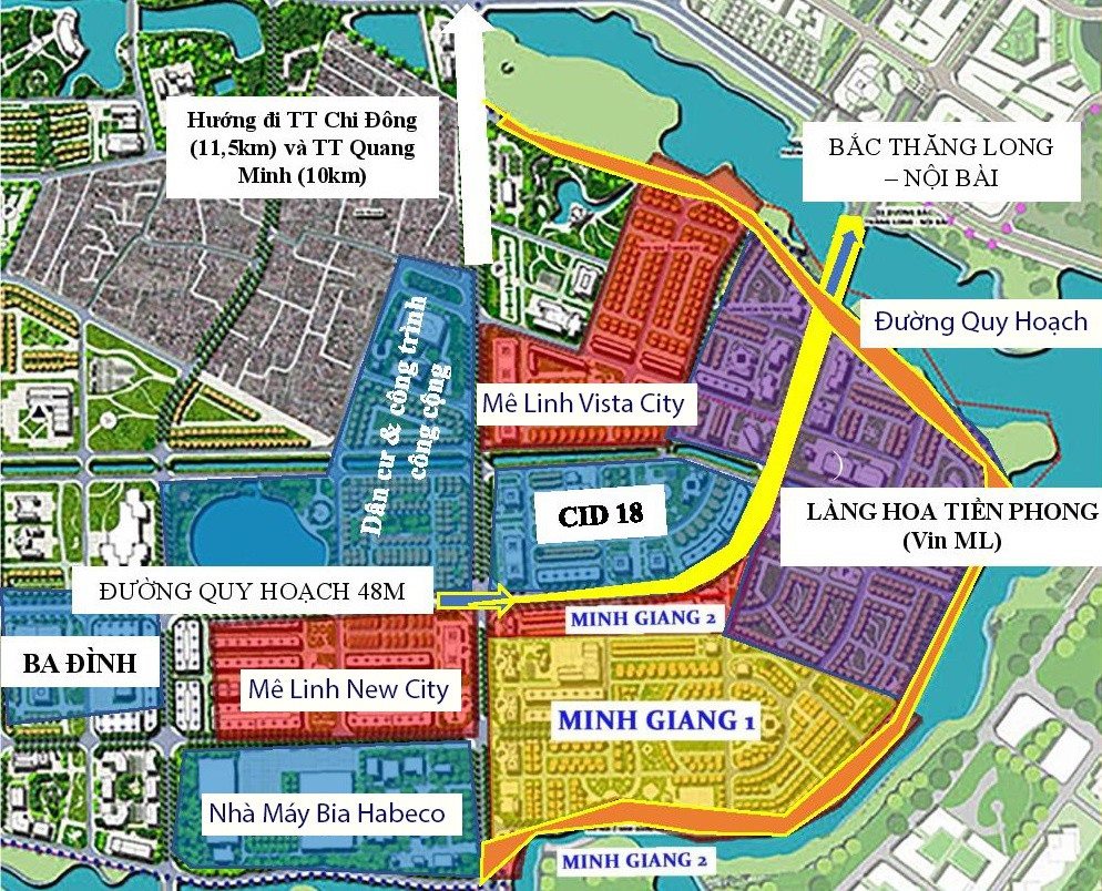 Quy hoạch Mê Linh New City 
