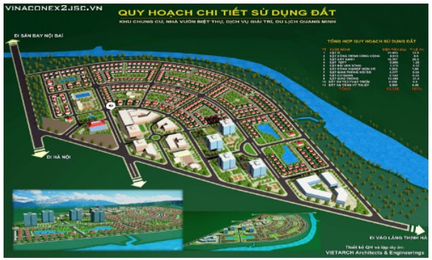 Quy hoạch dự án Quang Minh Vinaconex 2 Mê Linh
