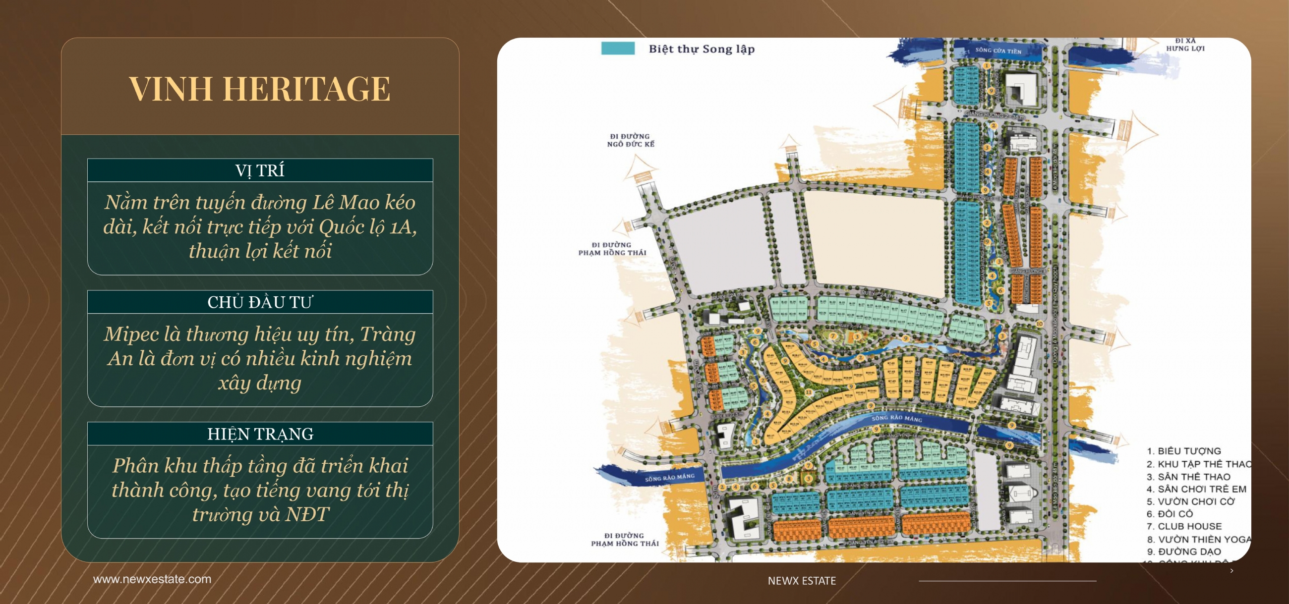 Vị trí Heritage Collection: Trái tim kết nối tại Thành phố Vinh