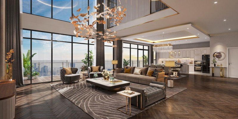 Cho thuê căn hộ Penthouse Masteri Trinity Square Ocean Park 2