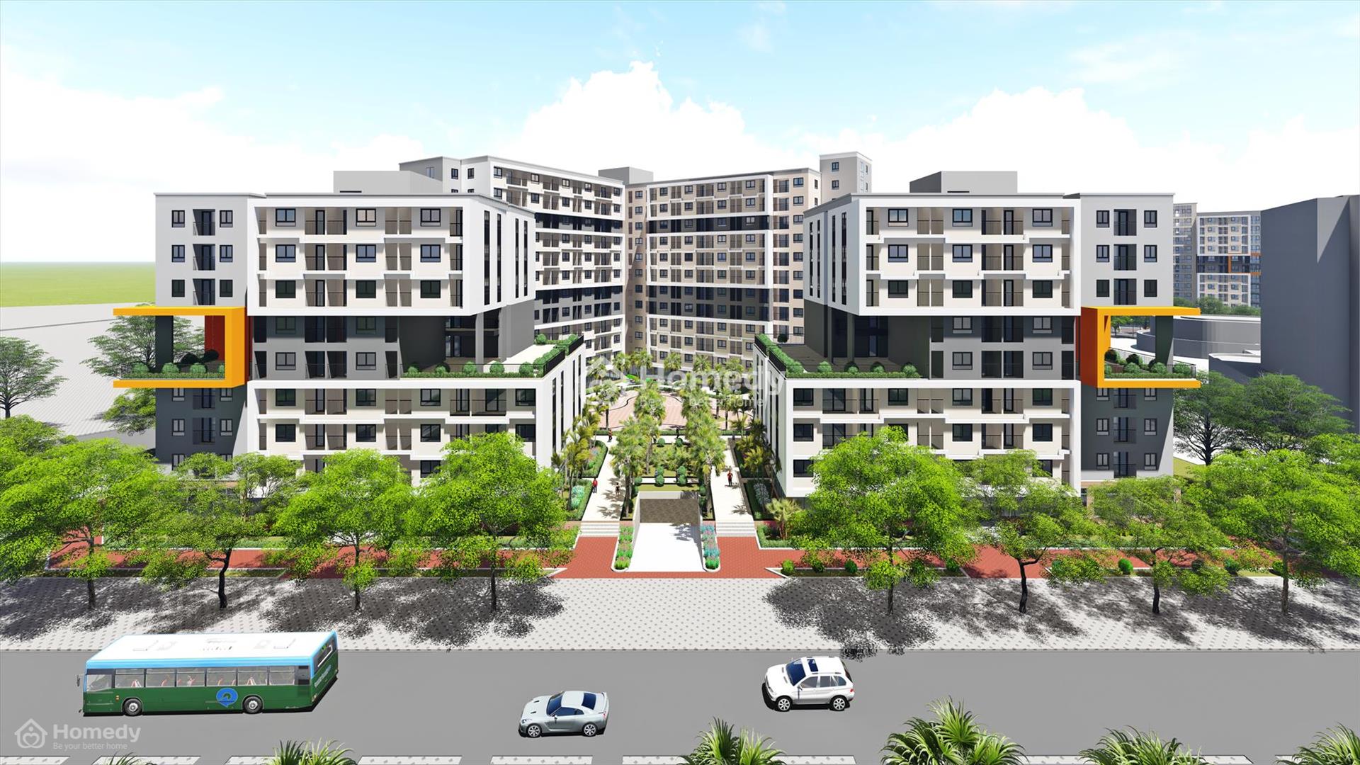 Cho thuê căn hộ 2PN NOXH Thăng Long Green City