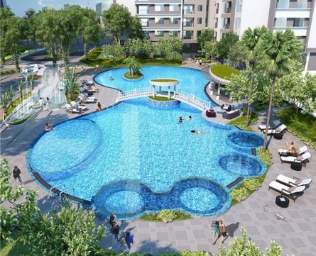 Bể bơi tại dự án căn hộ chung cư An Bình City