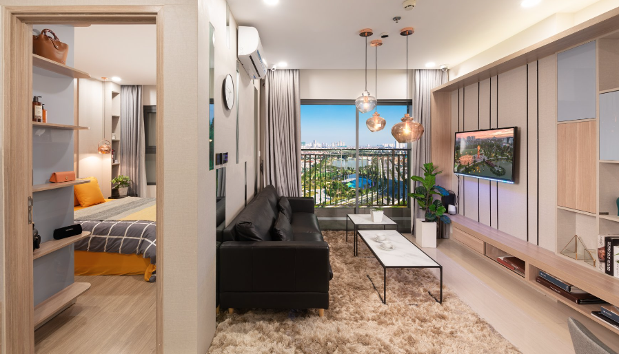 Cho thuê căn hộ 2 phòng ngủ The Miami Vinhomes Smart City