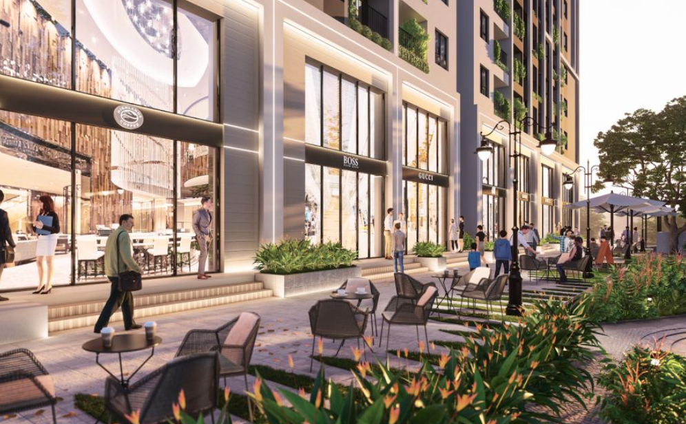 Cho thuê shophouse chân khối đế The Paris Vinhomes Ocean Park Gia Lâm