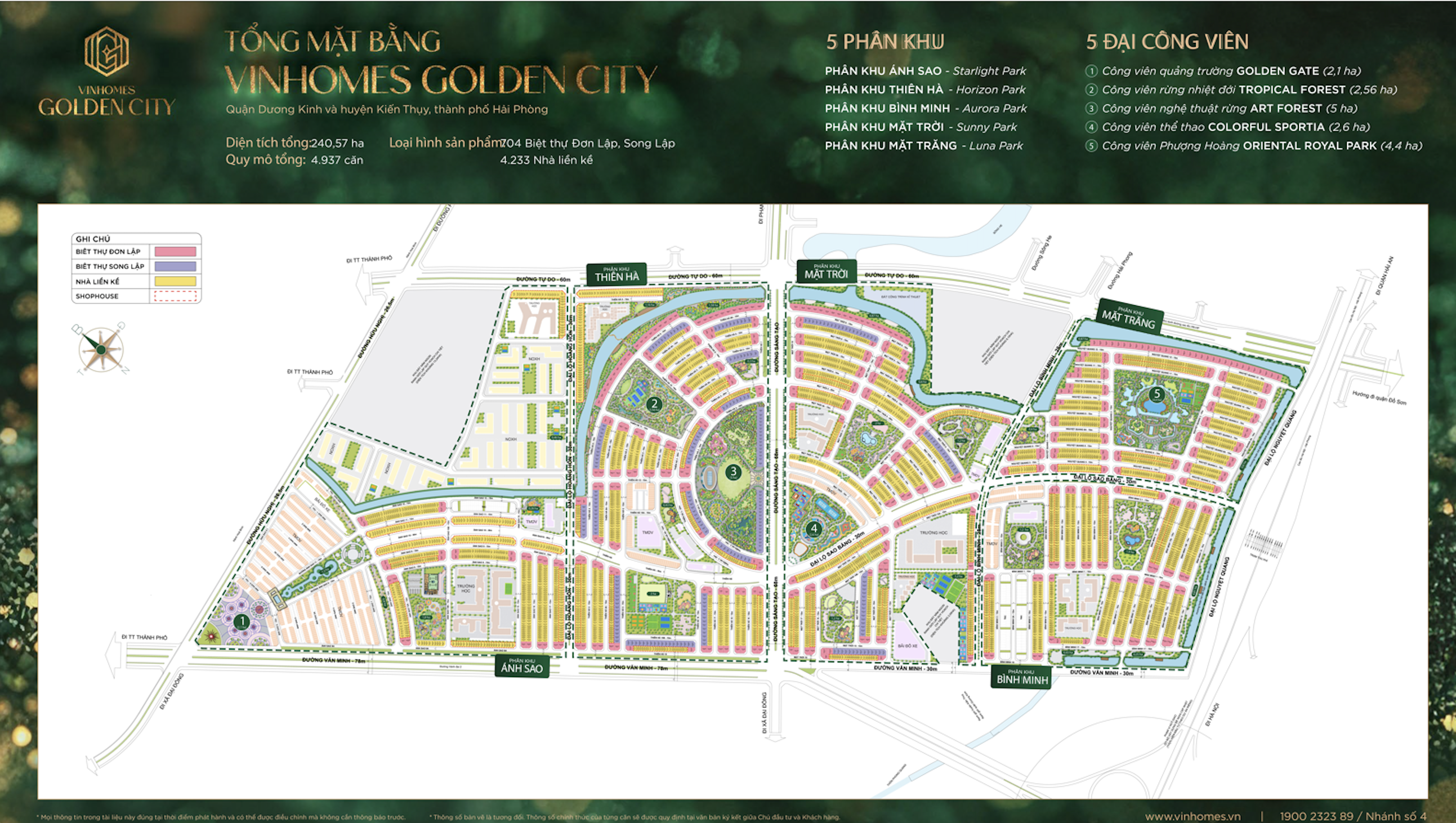 Phân khu Mặt Trăng Vinhomes Golden City Dương Kinh