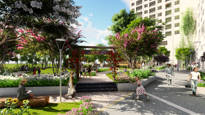 Cho thuê căn hộ tòa CT4 NOXH Thăng Long Green City 