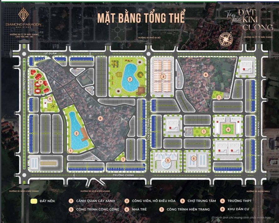 Mặt bằng thiết kế Diamond Paragon Bắc Giang
