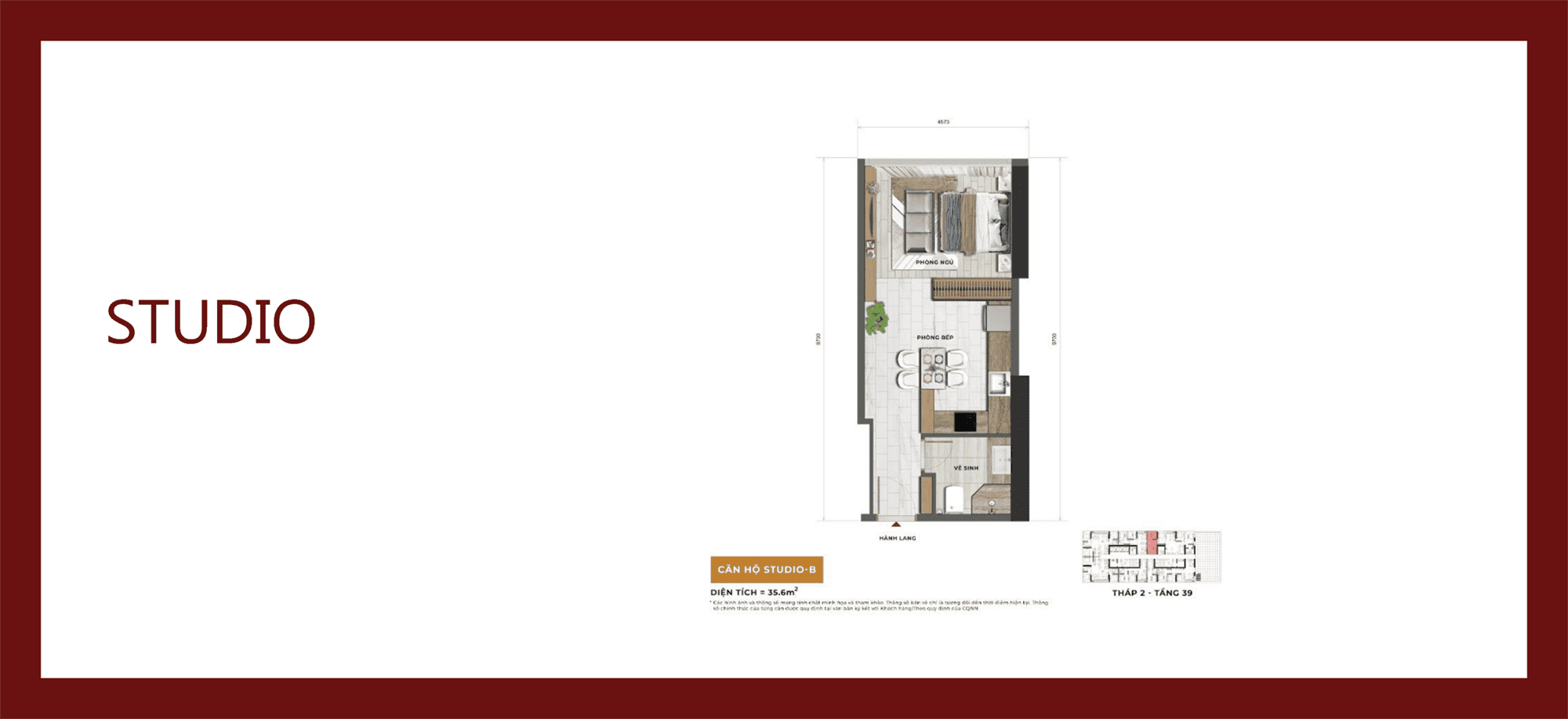 Các loại hình sản phẩm Sun Feliza Suites Xuân Thủy