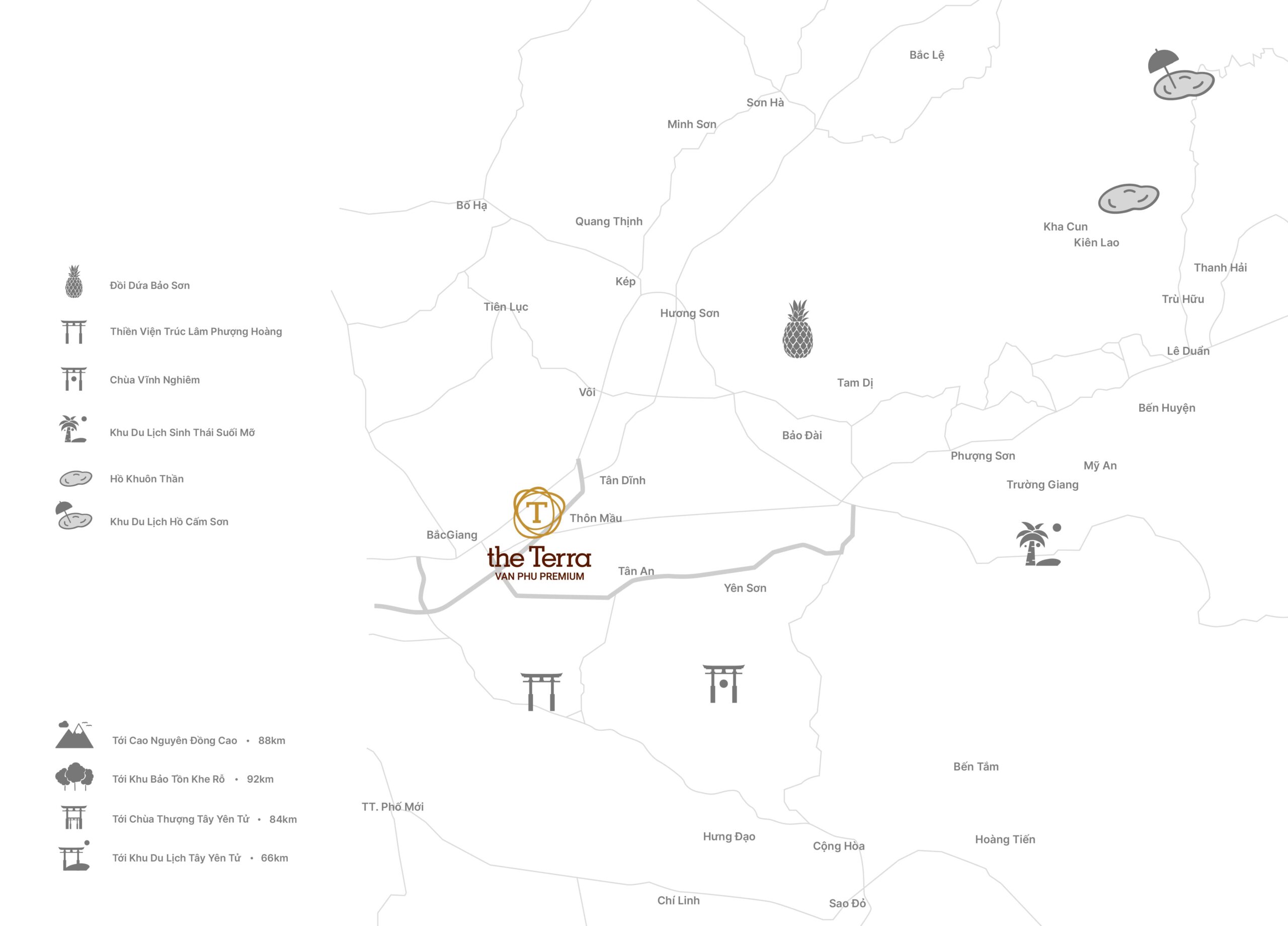 vị trí luxora bắc giang