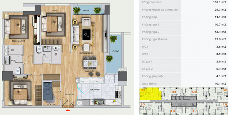 Thiết kế mặt bằng căn hộ The Nelson Private Residences 29 Láng Hạ