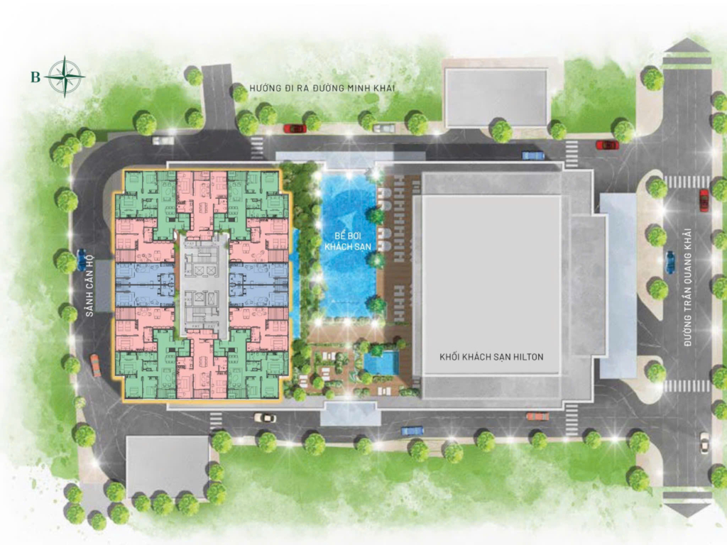Mặt bằng thiết kế Hilton Hải Phòng và tư duy kiến trúc Châu Âu độc bản