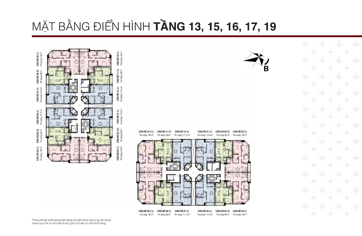 Mặt bằng thiết kế dự án D’ 2