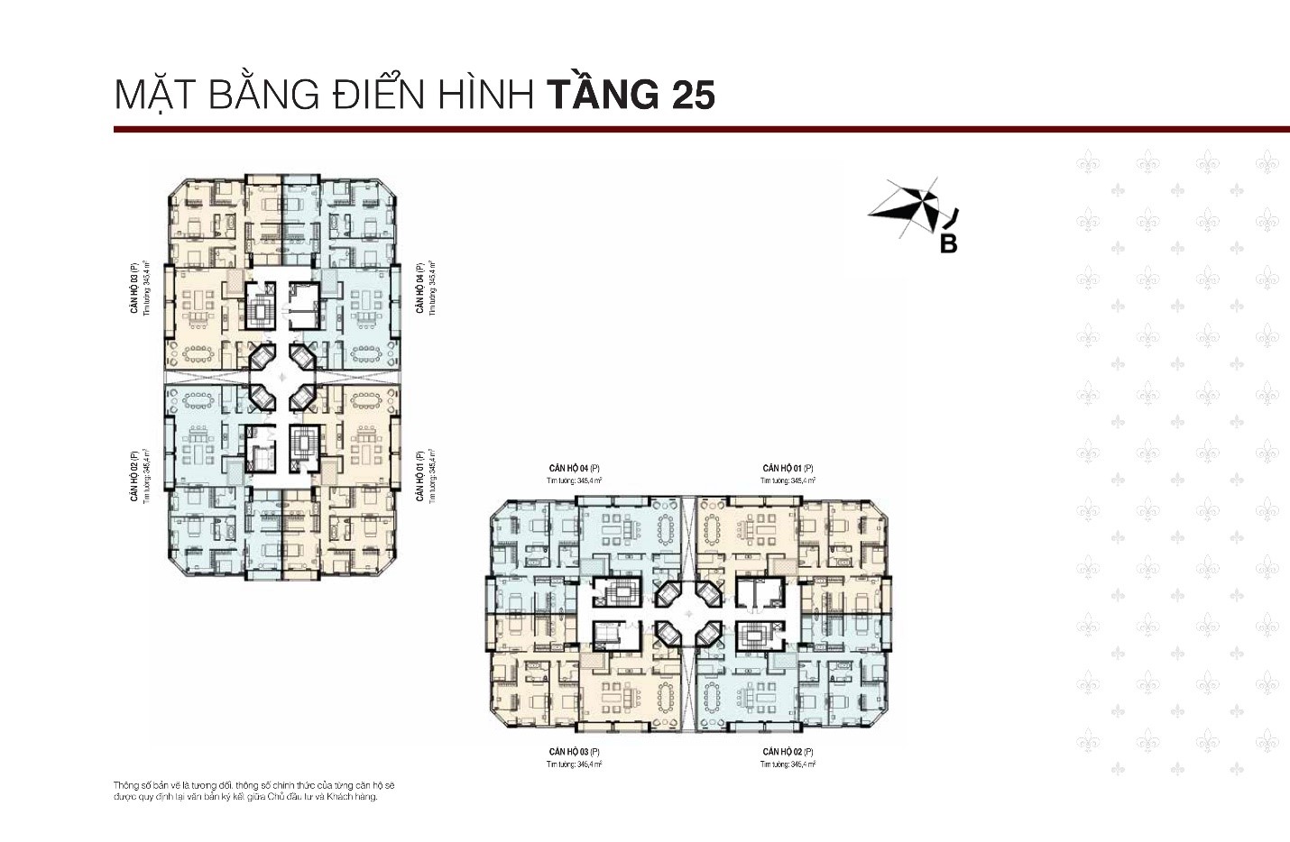 Mặt bằng thiết kế dự án D’ 3