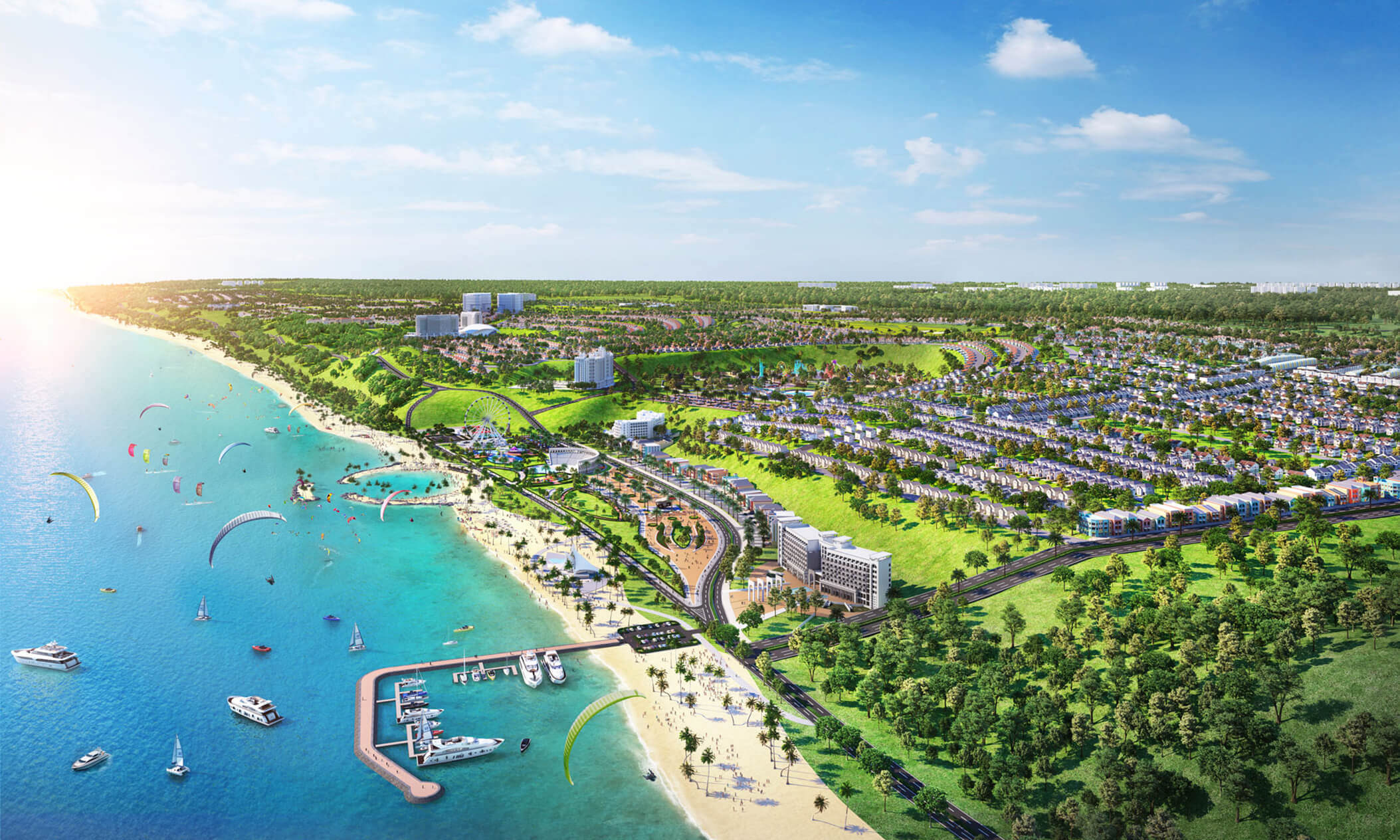 Đường đi đến dự án Noble Marina Mũi Né