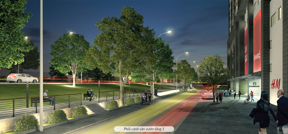 Tiện ích sân vườn Tây Hồ Riverview