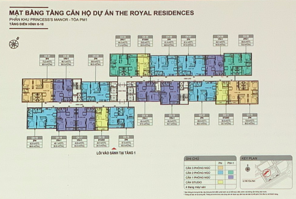 Mặt bằng thiết kế The Royal Residence Vinhomes Star City Thanh Hóa