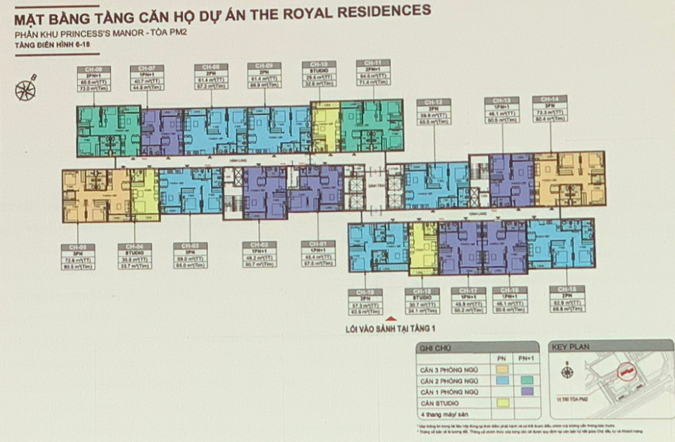 Mặt bằng thiết kế The Royal Residence Vinhomes Star City Thanh Hóa
