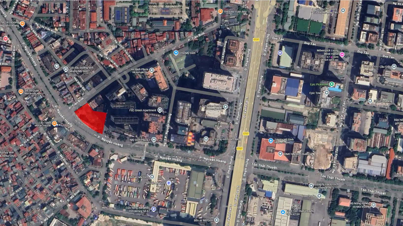 Vị trí Sunshine Continental Trần Bình mở ra khả năng kết nối linh hoạt từ mọi hướng vào trung tâm Mỹ Đình