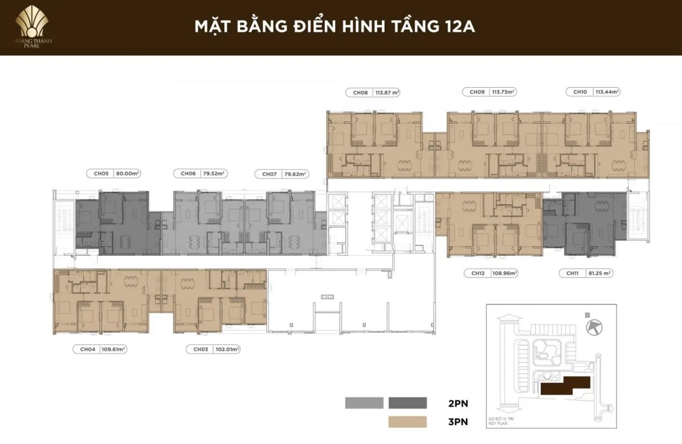 Mặt bằng thiết kế Hoàng Thành Pearl và nghệ thuật kiến tạo không gian sống sinh thái