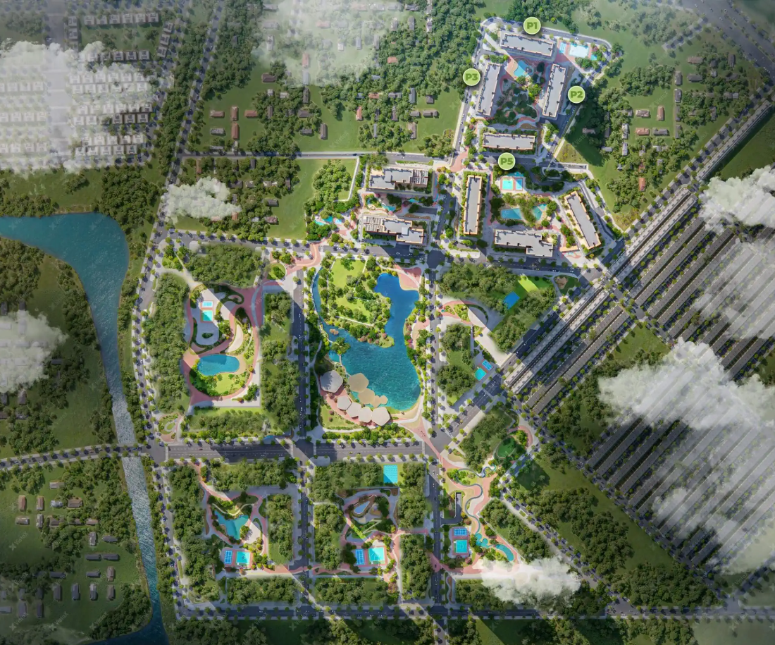 Mặt bằng thiết kế The Cityon Imperia và nghệ thuật kiến trúc không gian mở