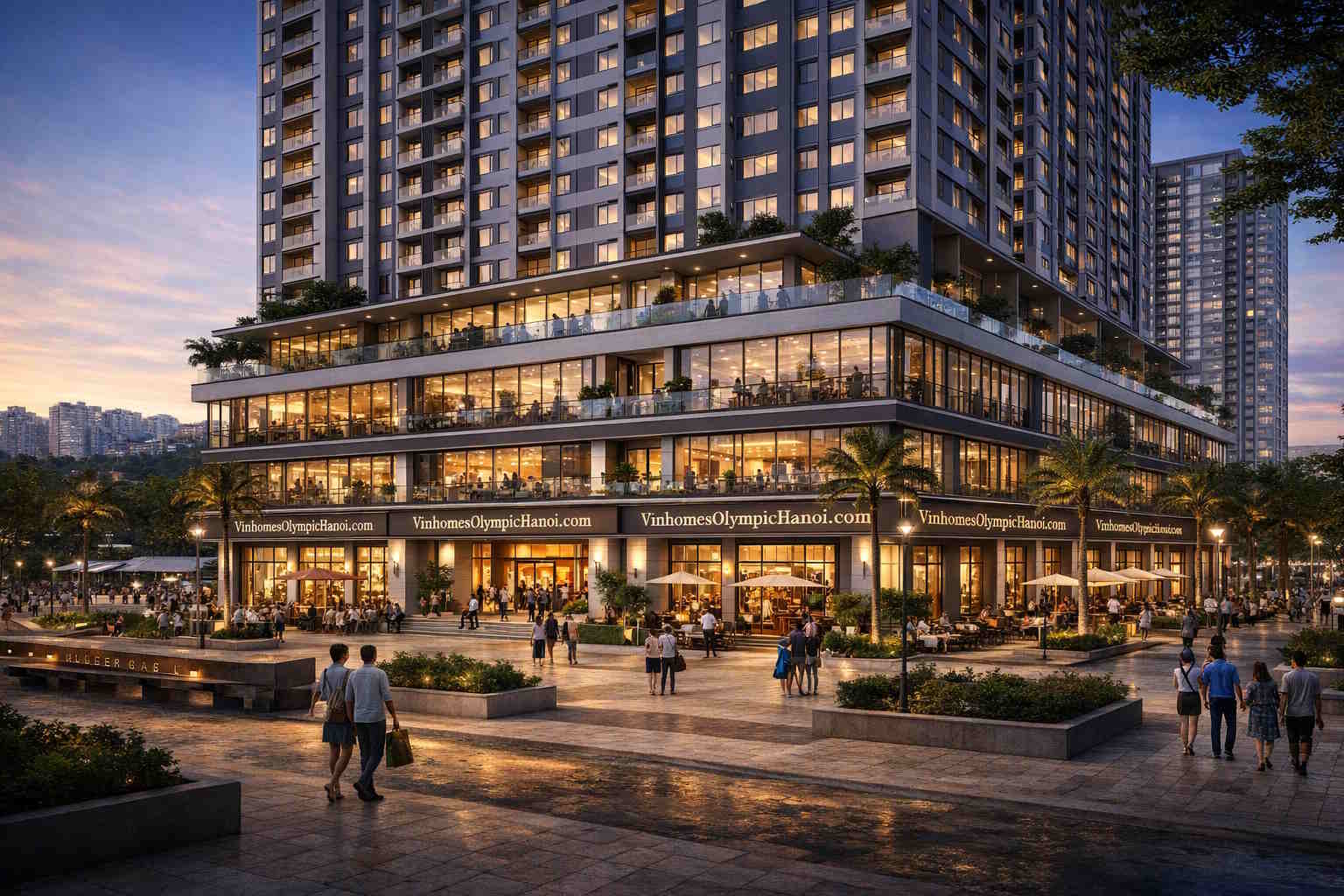 Bán shophouse chân khối đế Vinhomes Global Sportia Hà Nội Ngọc Hồi