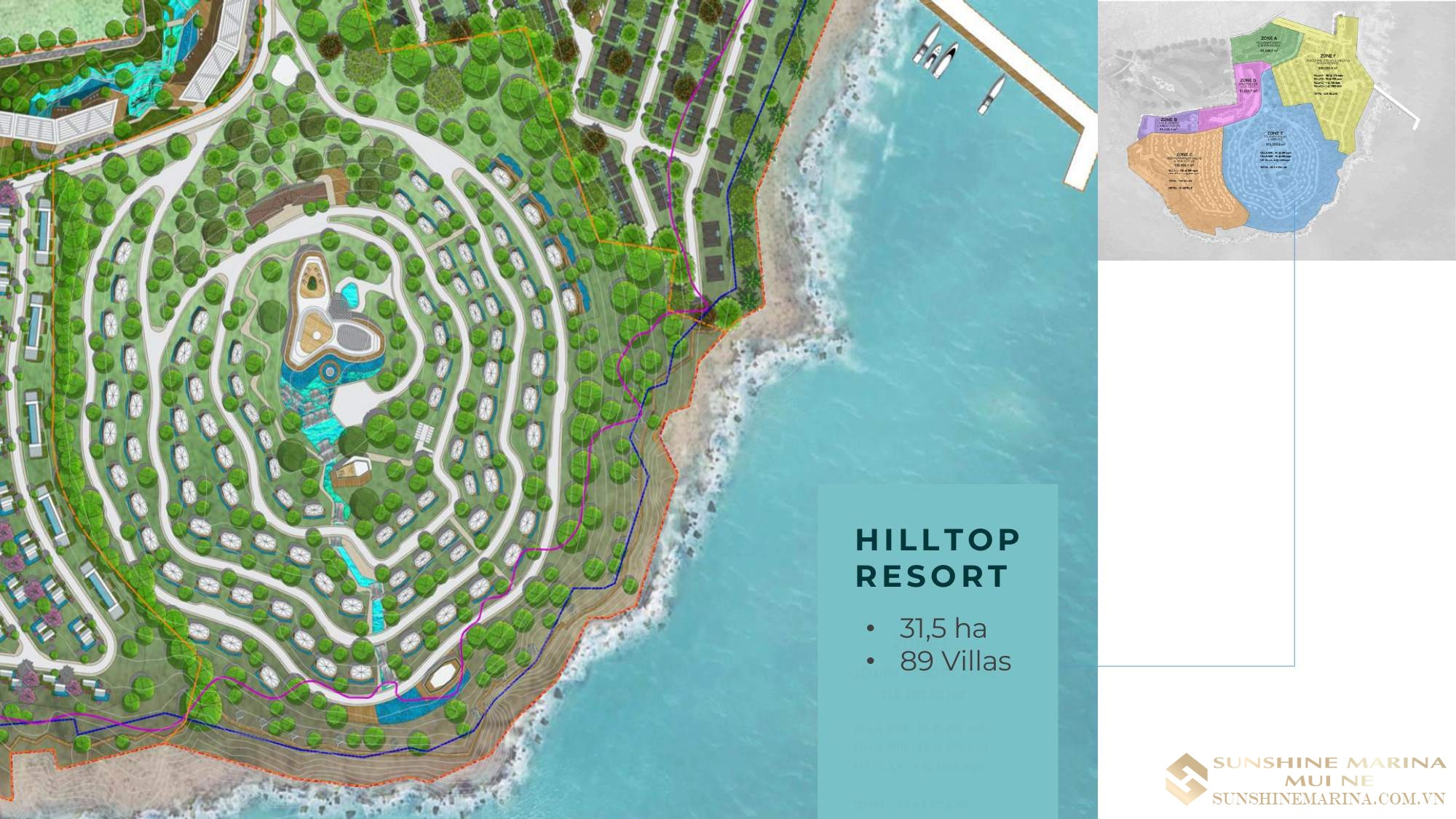 Mặt bằng thiết kế Noble Marina Mũi Né